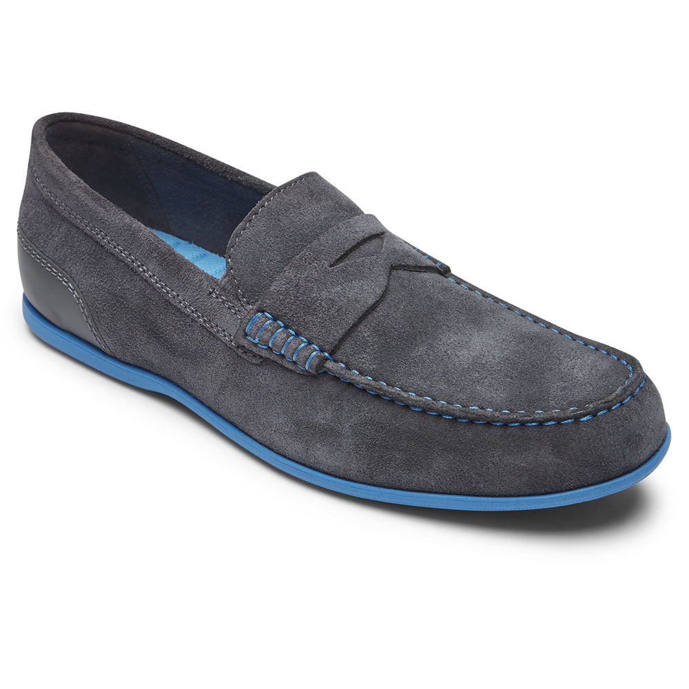 Rockport Slip-Ons Herre Mørke Grå - Malcom Penny - TCIV62730